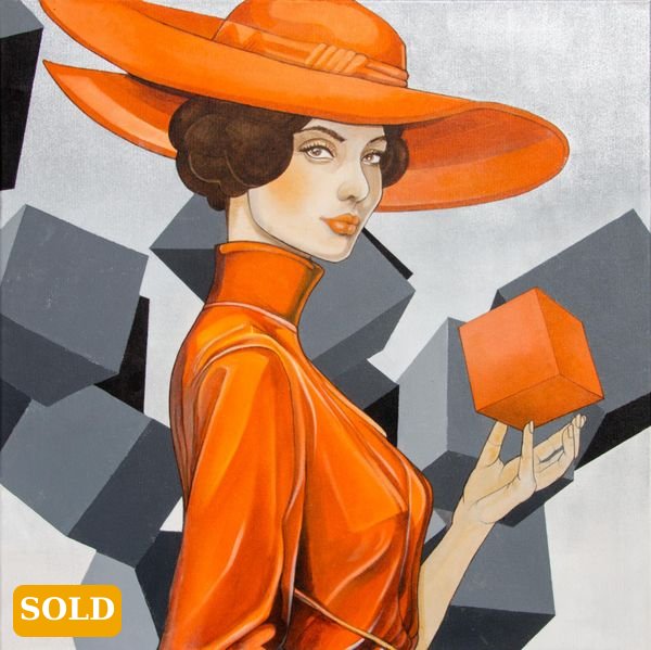 Lady Block Jane Painting
